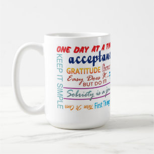 12 stappen nuchterheid slogans mok 25z