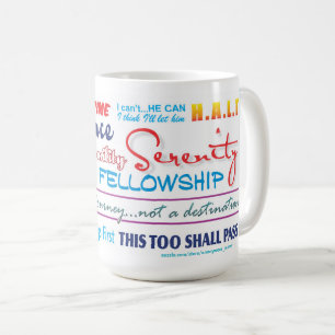 12 stappen nuchterheid slogans mok 25zz