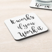 12 stappen terugwinning citaat gift schone sober drankjes onderzetter (Linkerzijde)