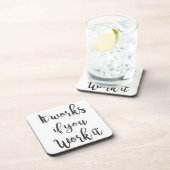 12 stappen terugwinning citaat gift schone sober drankjes onderzetter (Rechterzijde)