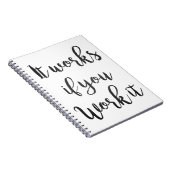 12 stappen terugwinning citaat gift schone sober notitieboek (Rechterzijde)