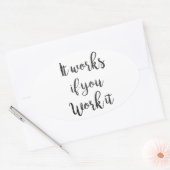 12 stappen terugwinning citaat gift schone sober ovale sticker (Envelop)