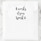 12 stappen terugwinning citaat gift schone sober ovale sticker (Tas)