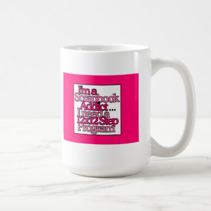 12-stapprogramma voor een scriptbericht koffiemok