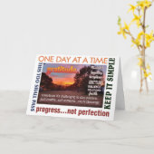 12-staps Graditude wenskaart 25 Kaart (Gele Bloem)