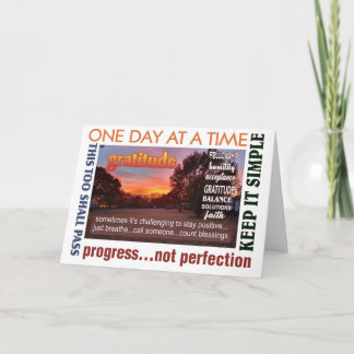 12-staps Graditude wenskaart 25 Kaart