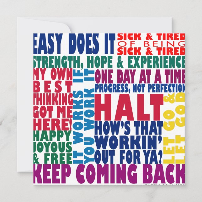 12 stapslogans (Voorkant)