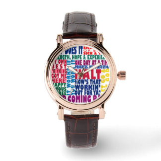 12 stapslogans horloge