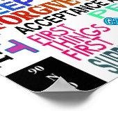 12-stapslogans in kleur poster (Hoek)