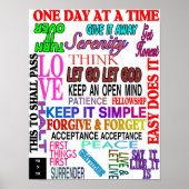 12-stapslogans in kleur poster (Voorkant)