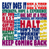 12 stapslogans perfect poster (Voorkant)