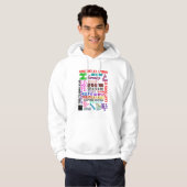 12 STAPSSLOGANEN IN KLEUR HOODIE (Voorkant volledig)