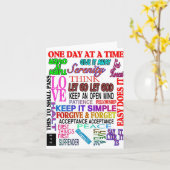 12 STAPSSLOGANEN IN KLEUR KAART (Gele Bloem)