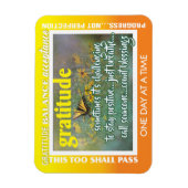 12 step gratitude magnet 26 butterflies magneet (Verticaal)
