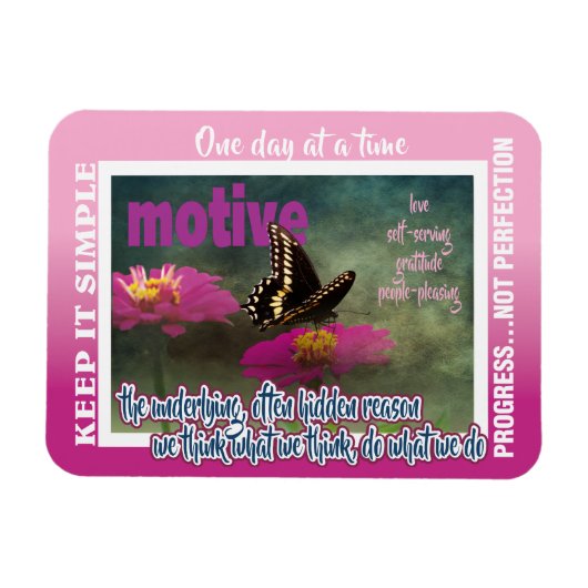 12 step motives magnet 26 butterflies magneet (Horizontaal)