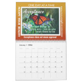 12 step recovery slogans butterflies calendar 25 kalender (Jan 2026)