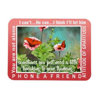 12 step thinking magnet 26 butterflies magneet