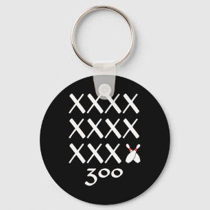 12 Strikes Perfect Bowling Game T Shirt - 300 Bowl Sleutelhanger