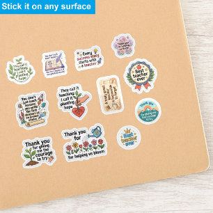 (12 stuks) Bedankt Leraar Waarderingsstickers Sticker