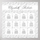 12 Tabel 80 tot 120 gastenweddenschappen Poster (Voorkant)