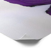 12 Tabel Elegant Royal Paars Roos Seating Chart Poster (Hoek)