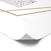 12 Tabellen Balush Geometric Wedding Seating Chart Poster (Hoek)