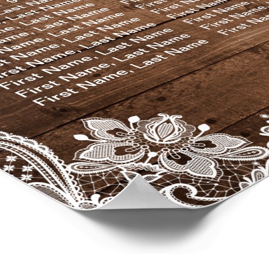 12 Tabellen bijtende tekenreekslampjes Poster (Hoek)