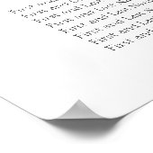 12 Tabellen Horizontaal schema gasten Poster (Hoek)