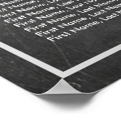 12 Tabellen Zitkast Koolbord Floral Lijst Poster (Hoek)