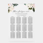 12 Tafel Boho Bloemen Trouwstoel Acryl Grafiek Acryl Bord (Voorkant)