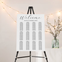 12 tafel Elegante eenvoudige bruiloft zitgrafiek