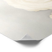 12 Tafel Elegante Witte Roos Trouw Stoelenkaart Poster (Hoek)