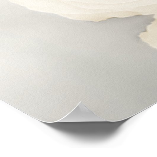 12 Tafel Elegante Witte Rose Bruiloft Zittinggrafi Poster (Hoek)