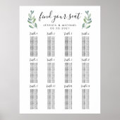 12 Tafel Grote bruiloft 192 Gastjes Zetel Poster (Voorkant)