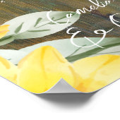 12 Tafel Landelijke Houten ZONNEBLOEMEN FOTO ZITTI Poster (Hoek)