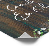 12 Tafel Rustiek Hout Gypsophila FOTO STOELEN Schu Poster (Hoek)