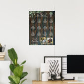 12 Tafel Rustiek Hout Gypsophila FOTO STOELEN Schu Poster (Thuiskantoor)