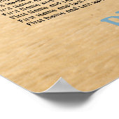 12 Tafel Strand Bruiloft Zitplaatsenkaart Poster (Hoek)