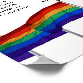 12 Tafelregenboogvlaggen Grafiek voor weddenschapp Poster (Hoek)