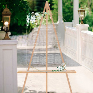 12 Tafels Begroeiing Huwelijks zitplaatsenplan Acryl Bord