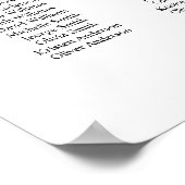 12 Tafels Classy Vind uw zitplaatskaart Poster (Hoek)