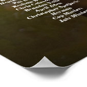 12 tafels elegante foto bruiloft zitgrafiek poster (Hoek)