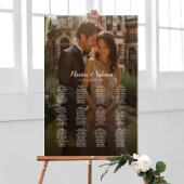 12 tafels elegante foto bruiloft zitgrafiek poster