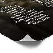 12 tafels Elegante foto zitgrafiek Poster (Hoek)