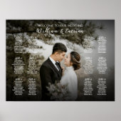 12 tafels Elegante foto zitgrafiek Poster (Voorkant)