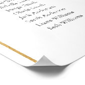 12 Tafels Gouden Boog Vind uw Seat-zitschema Poster (Hoek)