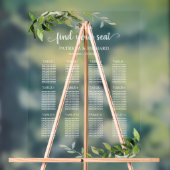 12 Tafels Groen Bruiloft Zitschema Acryl Bord (Neutraal)