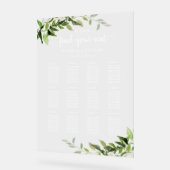 12 Tafels Groen Bruiloft Zitschema Acryl Bord (Hoek)
