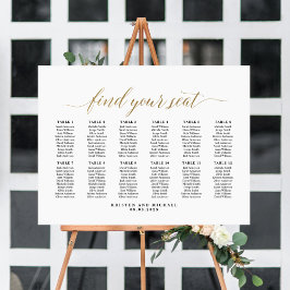 12 Tafels Klasseerige Zitplaatsindeling Poster