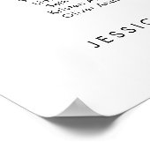 12 Tafels Modern Onze favoriete Mensen Zitgrafiek Poster (Hoek)